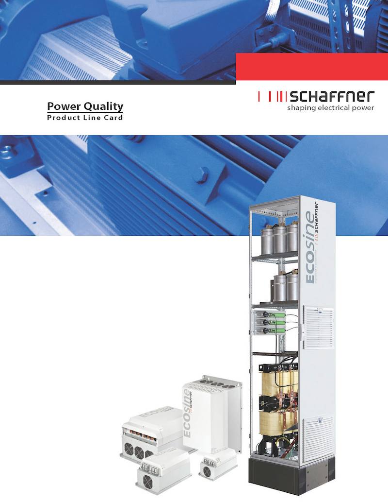 Schaffer's latest line card details their power quality products